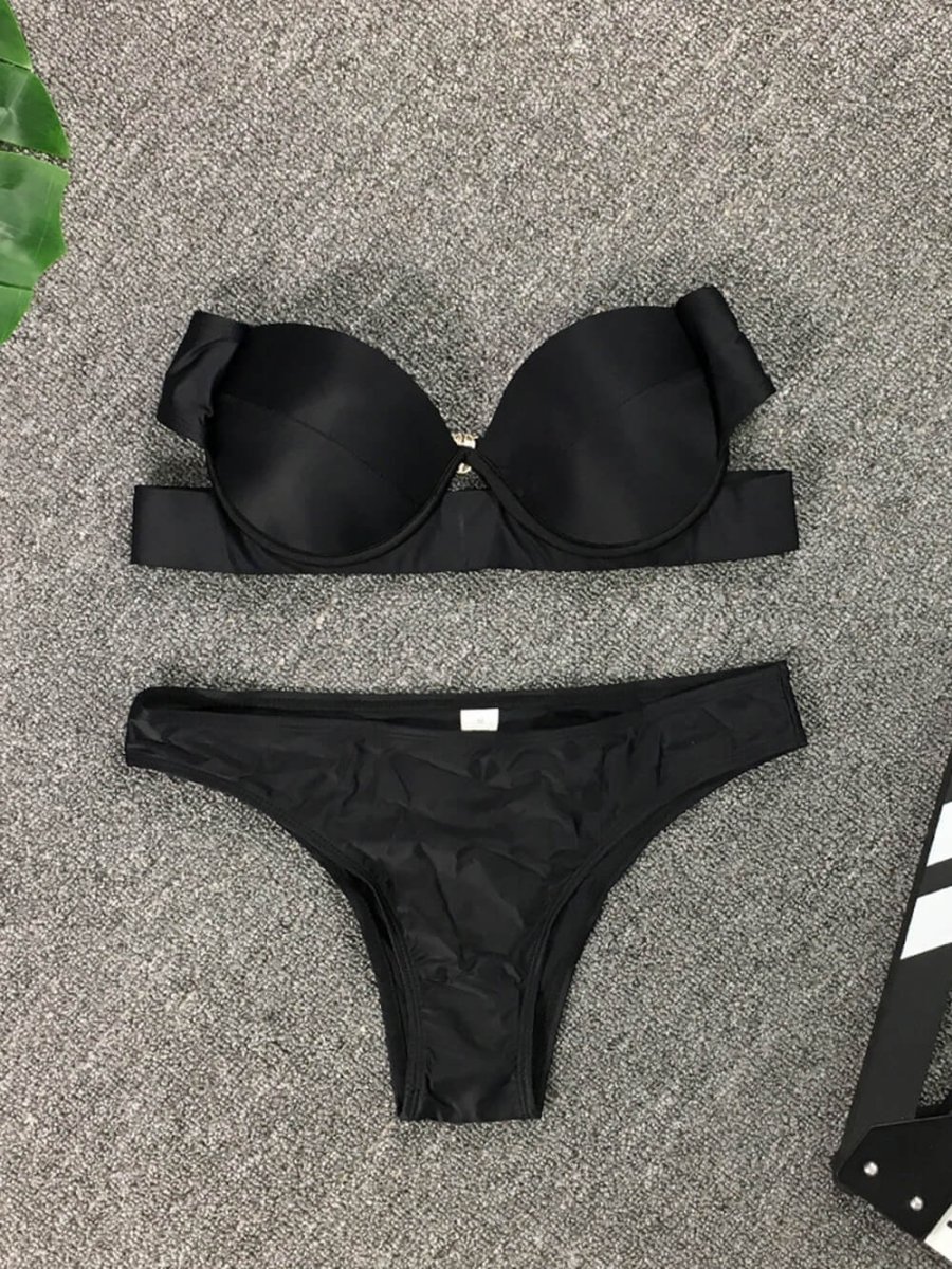 Biquíni preto sem alças - Image 4