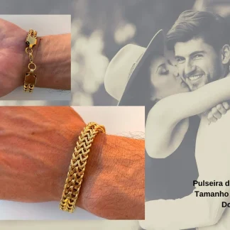 Pulseira de homem em aço cod. H54