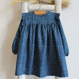 Vestido com folho