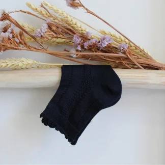 Short Socks with lace trim