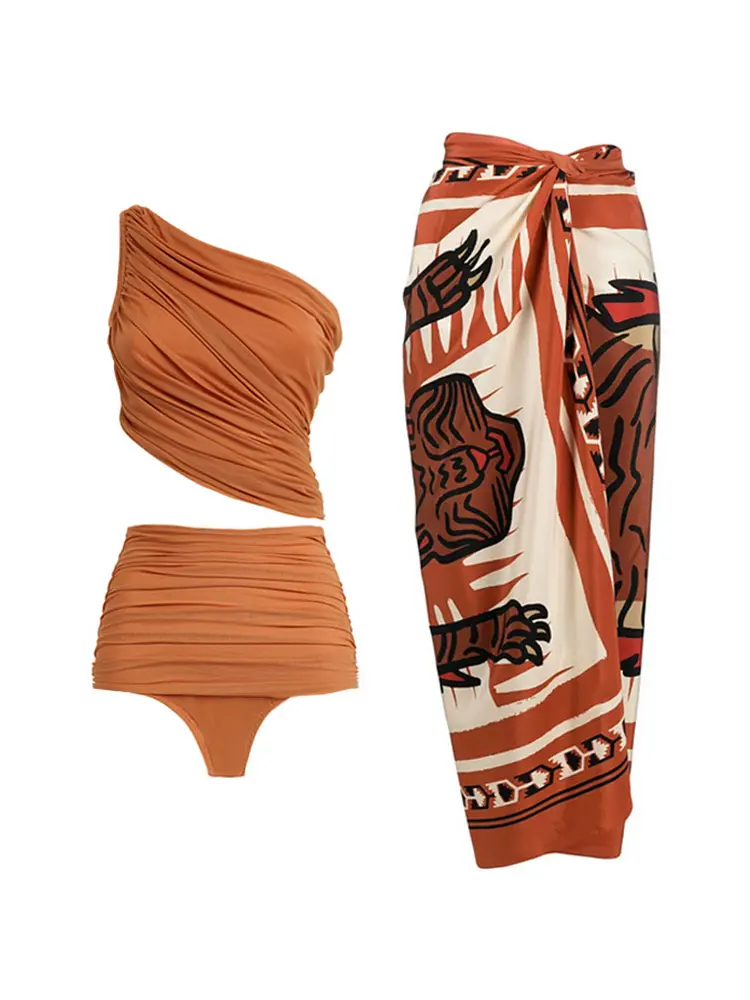 Retro Mesh Patchwork Bikini Set - Image 7