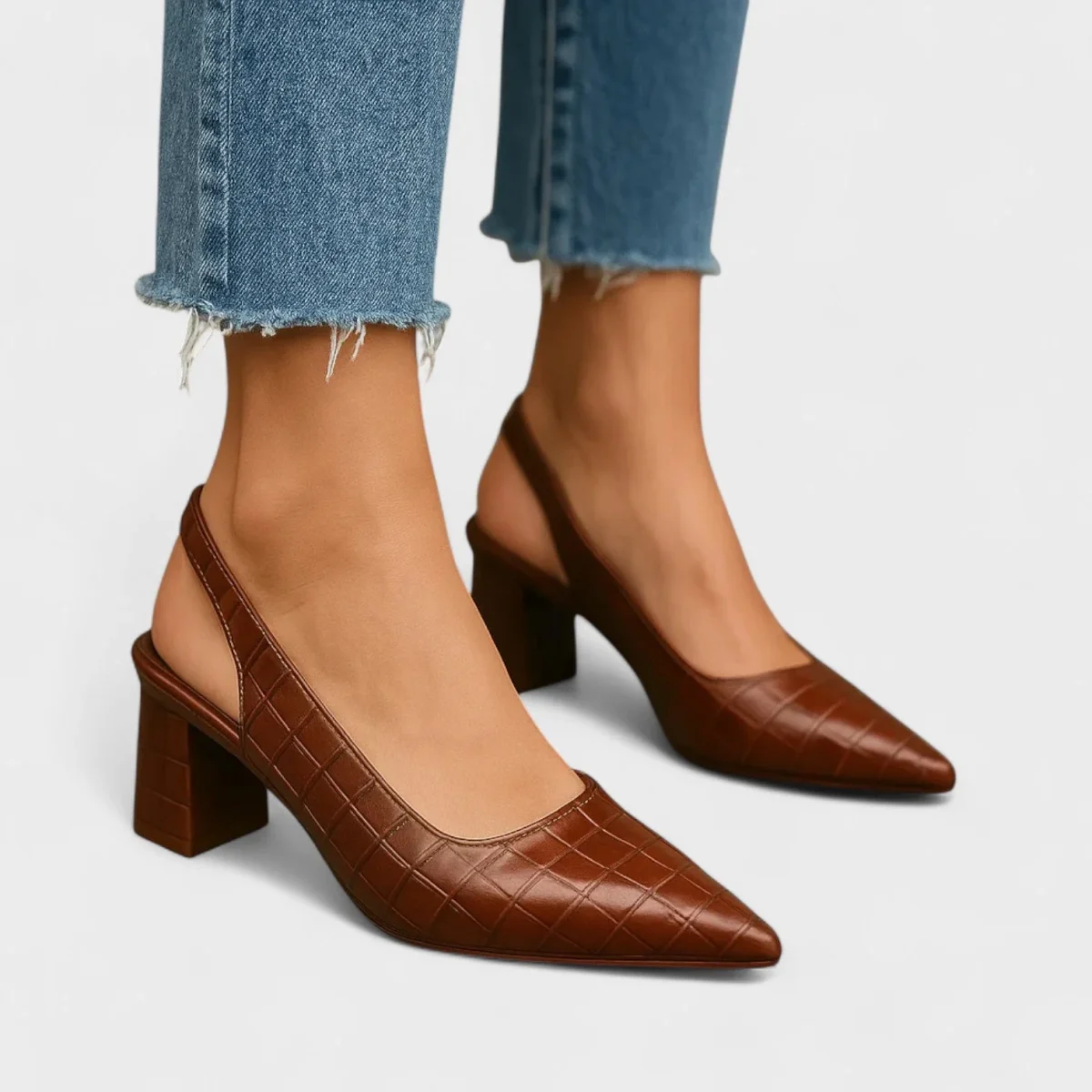 Vera – Sapatos de salto alto crocodilo - Image 3