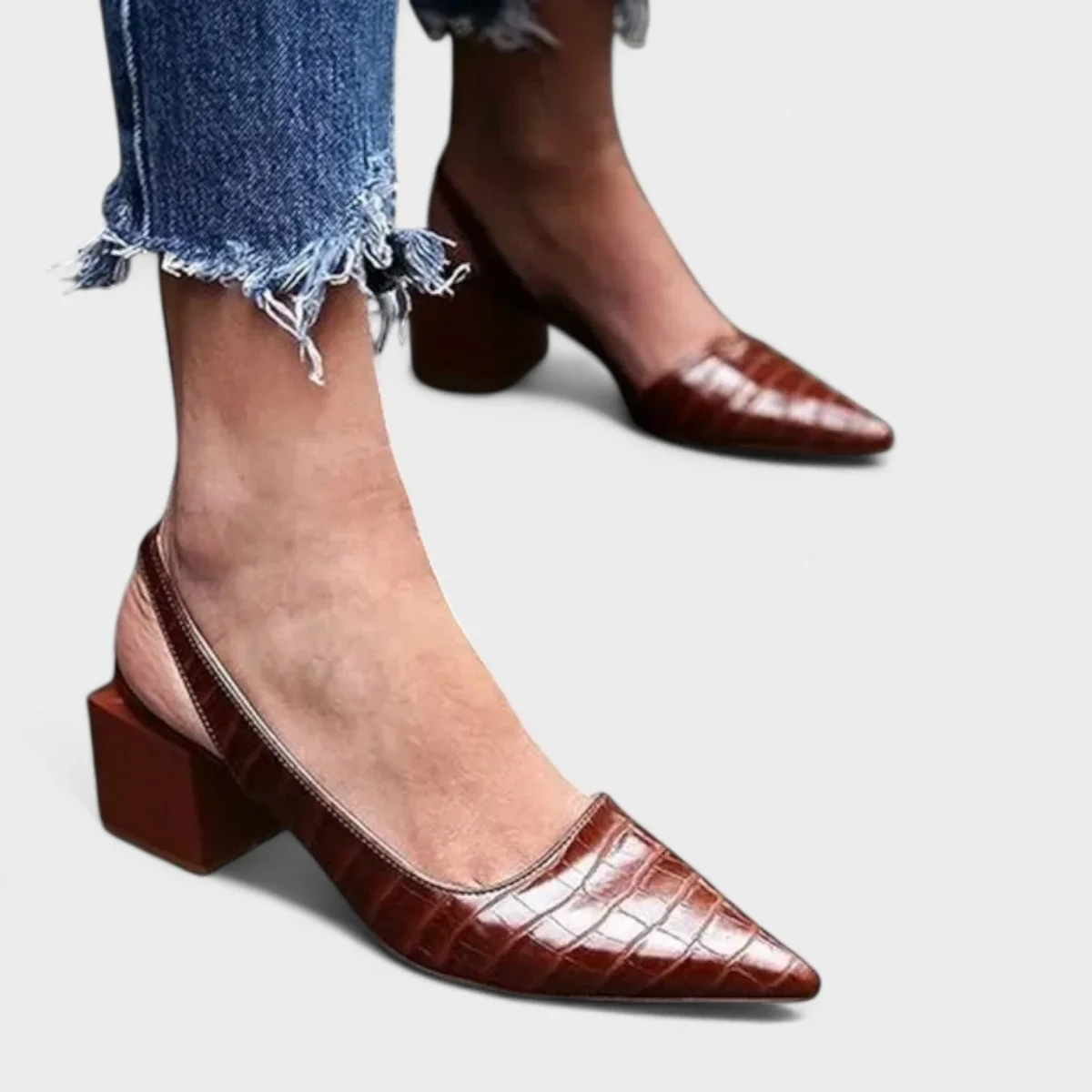 Vera – Sapatos de salto alto crocodilo - Image 4