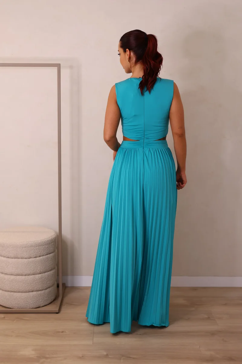 Vestido Plissado com aberturas laterais - Image 6