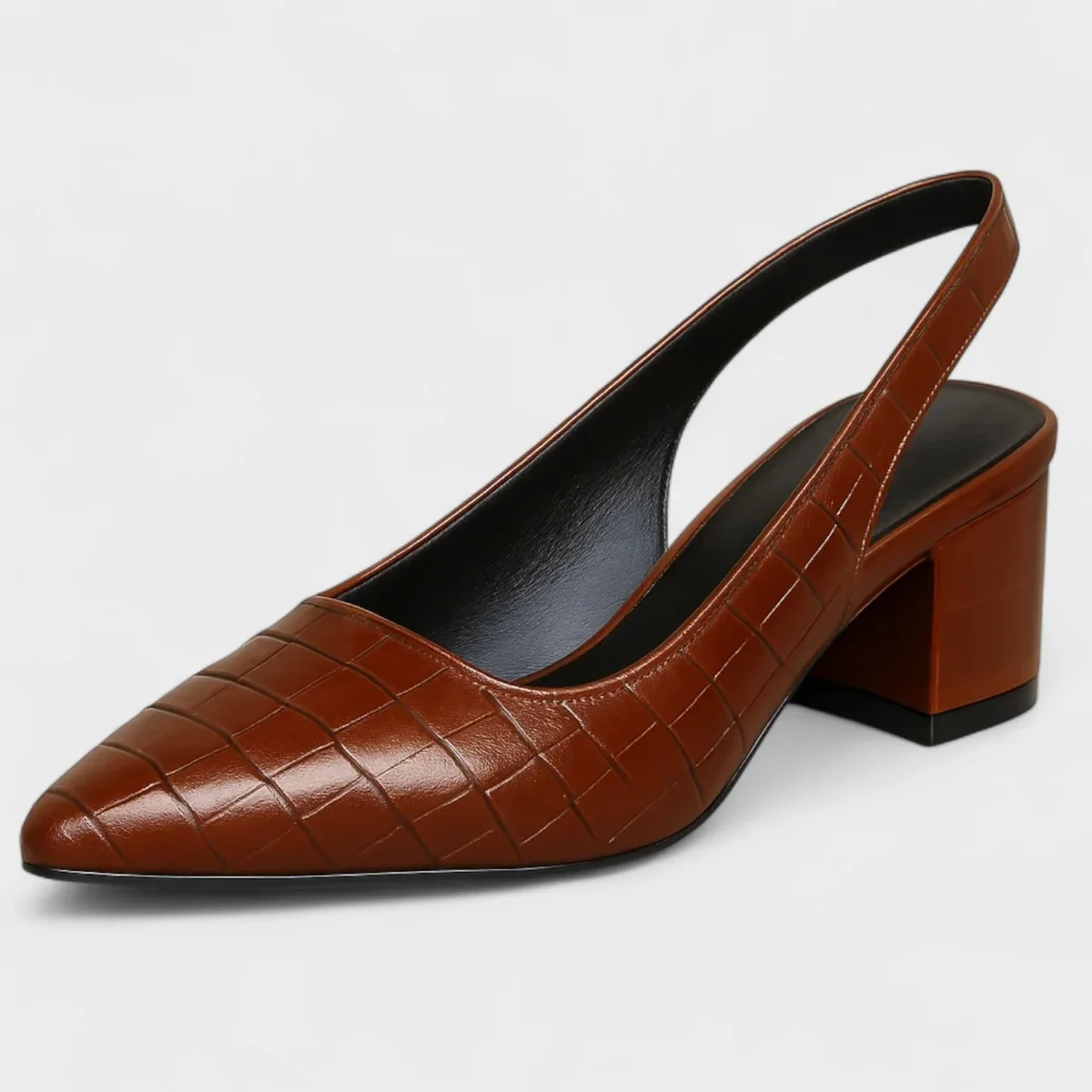 Vera – Sapatos de salto alto crocodilo - Image 2