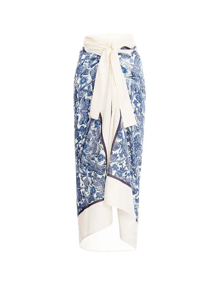 Blue Dragonfly Print Ruffle Bikini Set - Image 6