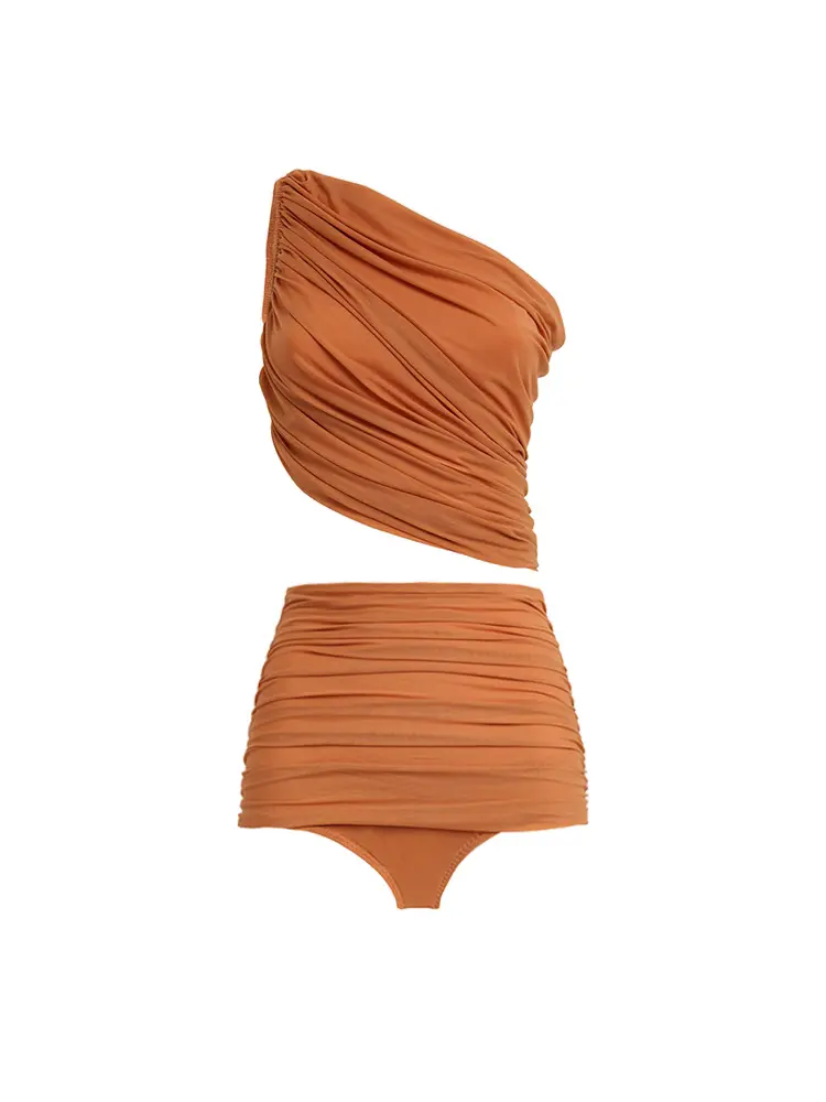 Retro Mesh Patchwork Bikini Set - Image 8