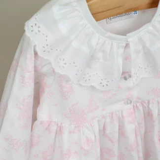 Camisa de noite com gola