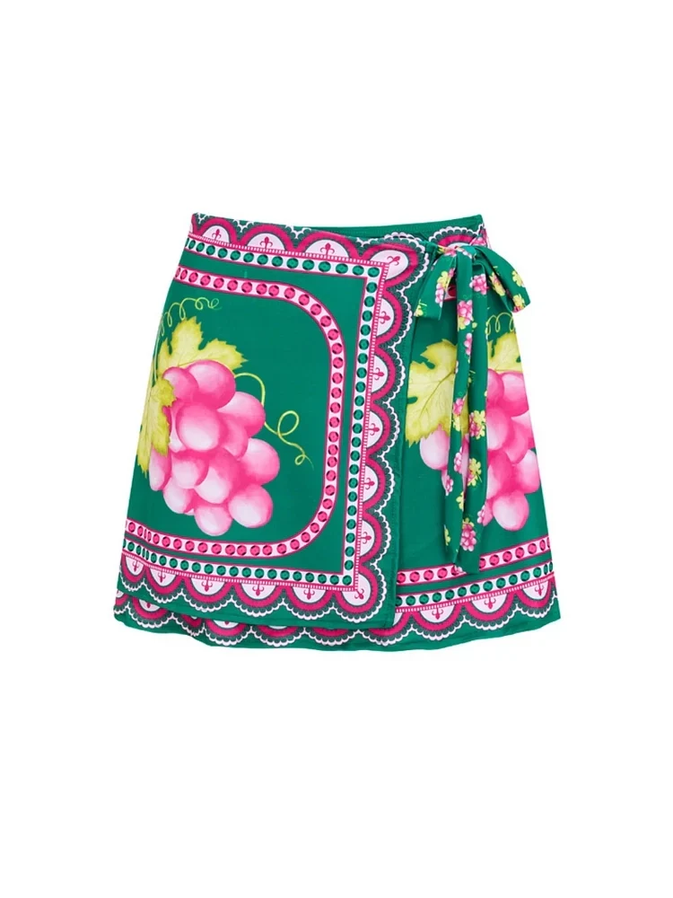 Ruffle Cutout One-Piece Short skirt Set - Image 5