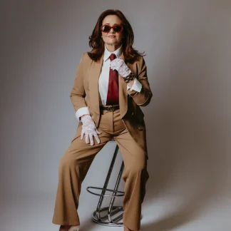 Calça clássica pantalona