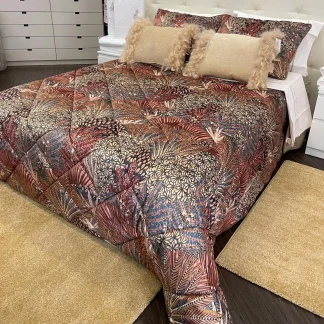 Edredon de Veludo 250x260 com duas almofadas cheias incluídas