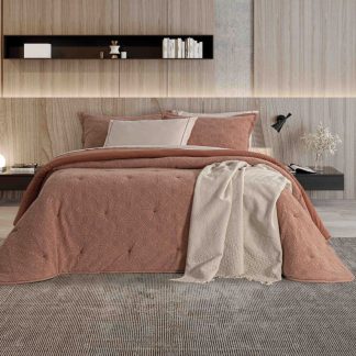 Colcha para Cama de Casal em Algodão com Relevo