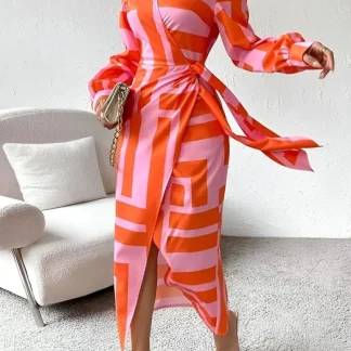 Vénus – Vestido Camisa Estampado