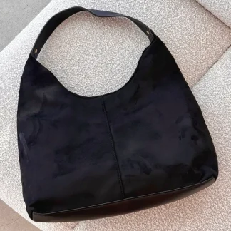Bolsa de Ombro Tammy - Suede Preto