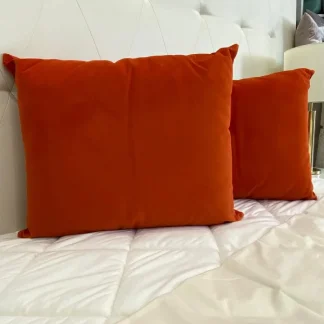 Almofada Jacquard Lisa com Fecho 60x70 Coral