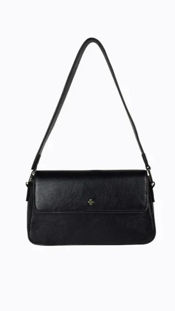 Jocelyn Shoulder Bag - Black PU - Image 4