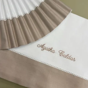 Jogo de Cama de Bebé Personalizado com NOME bordado (Cama de Grades)