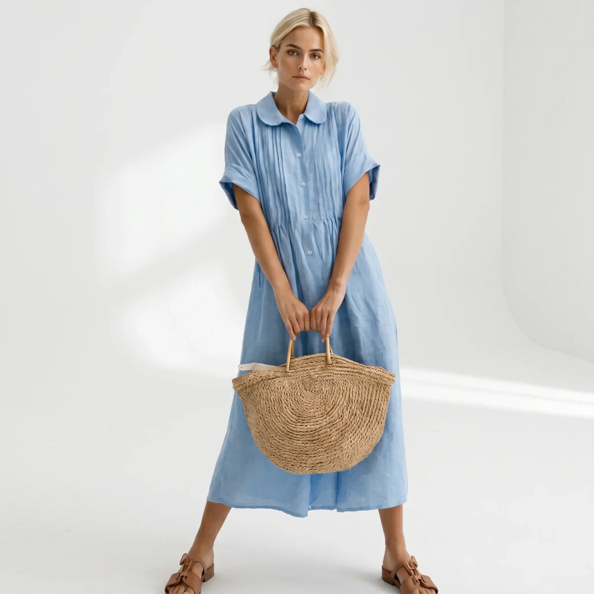Salina - Vestido camisa fluido de verão