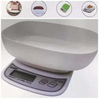 Balança de cozinha digital com tigela
