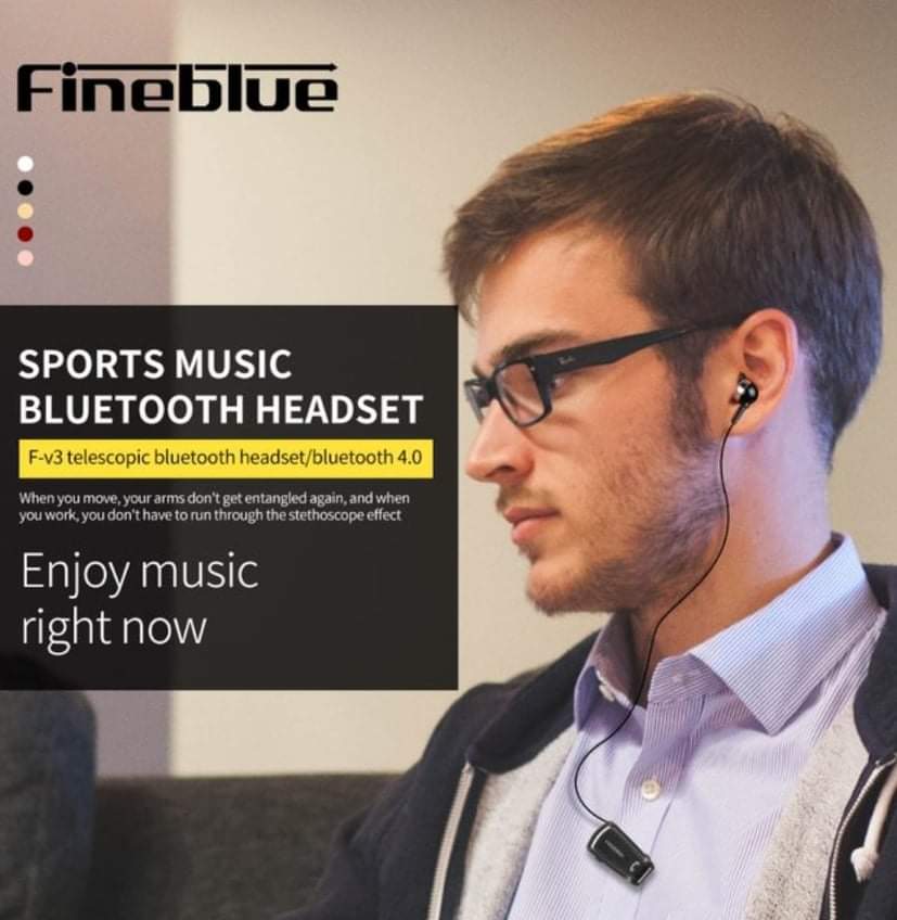 Auriculares Bluetooth com cabo extensivel