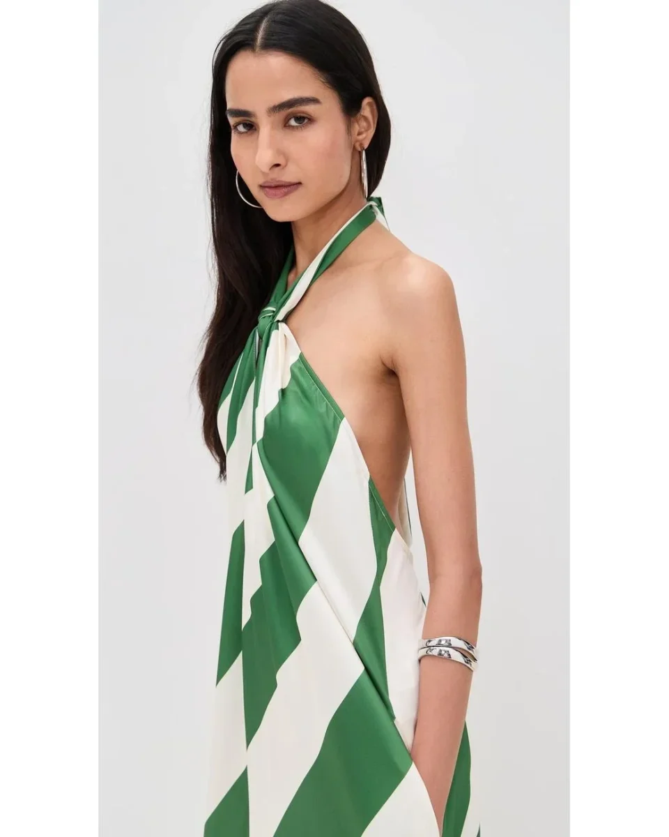 Chloé - Vestido com Estampa em Riscas - Image 6