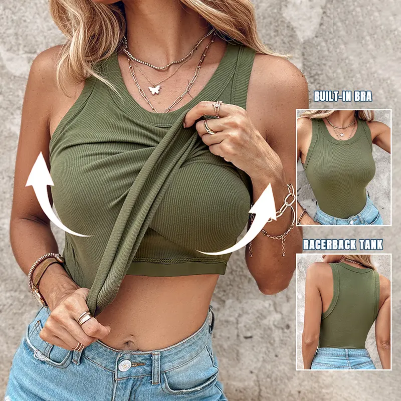 Brisa - Camisola de Alças com Sutiã Embutido