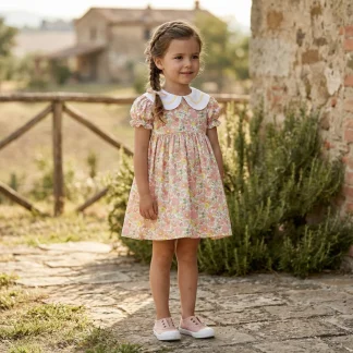 Floral liberty Dress with collar